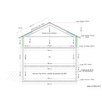 maison Douvres 73m² / plan coupe 1 réhausse 