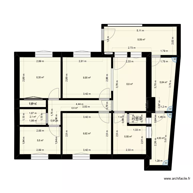 Maison Portugal. Plan de 