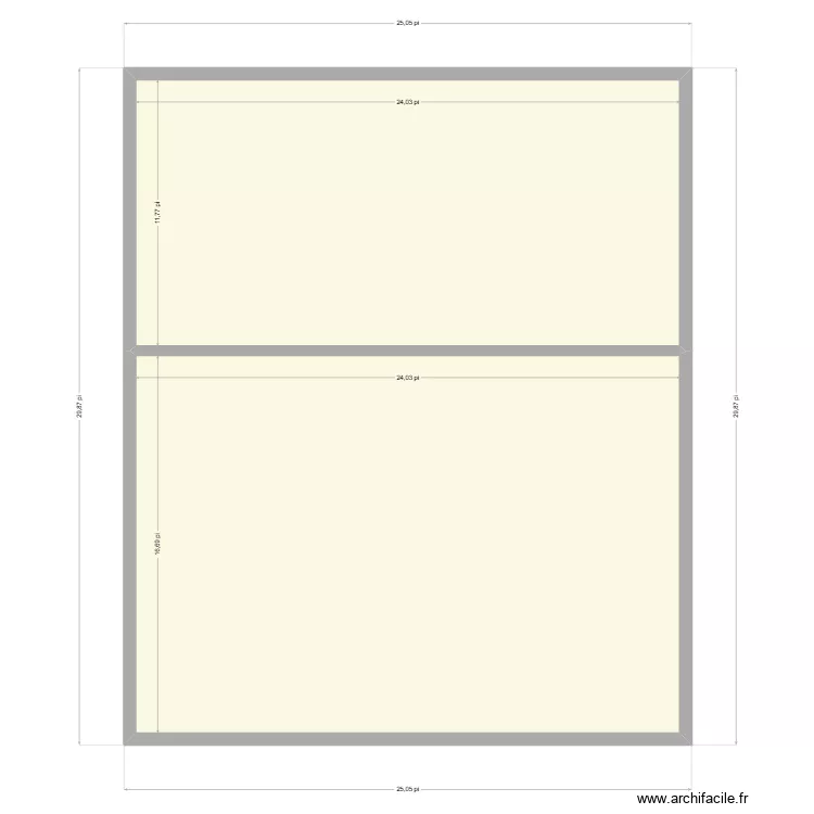 2e étage. Plan de 1 et 41 m² 2e étage. Plan de 1 et 41 m²