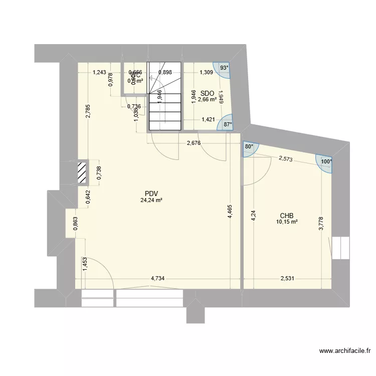 240682 - LE BOURG DU DESSOUS - Lots 1+2. Plan de 