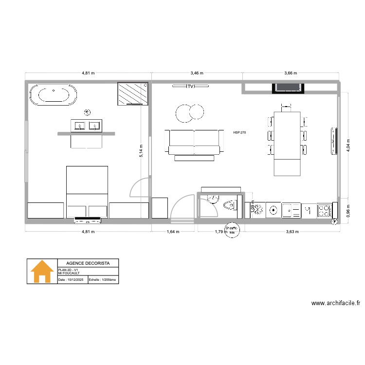 2D_V1_PAUL. Plan de 0 pièce et 0 m2