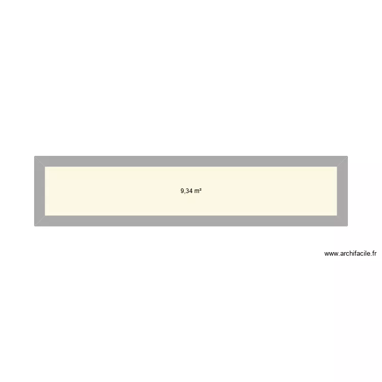 essai mot2. Plan de 1 Pièce et 9 m²
