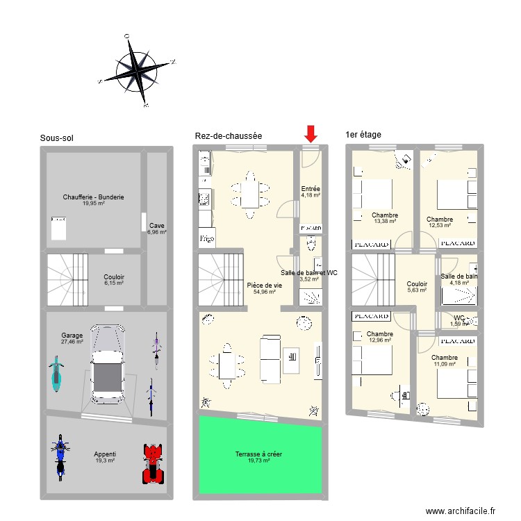 MADUREIRA. Plan de 37 pièces et 453 m2