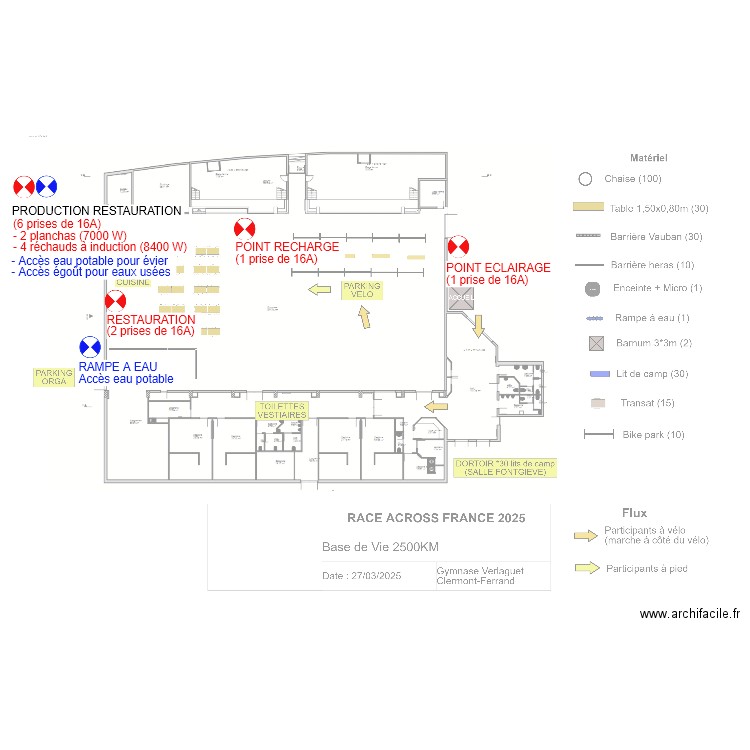 RAF25 - RESSOURCES - CLERMONT VERLAGUET. Plan de 0 pièce et 0 m2