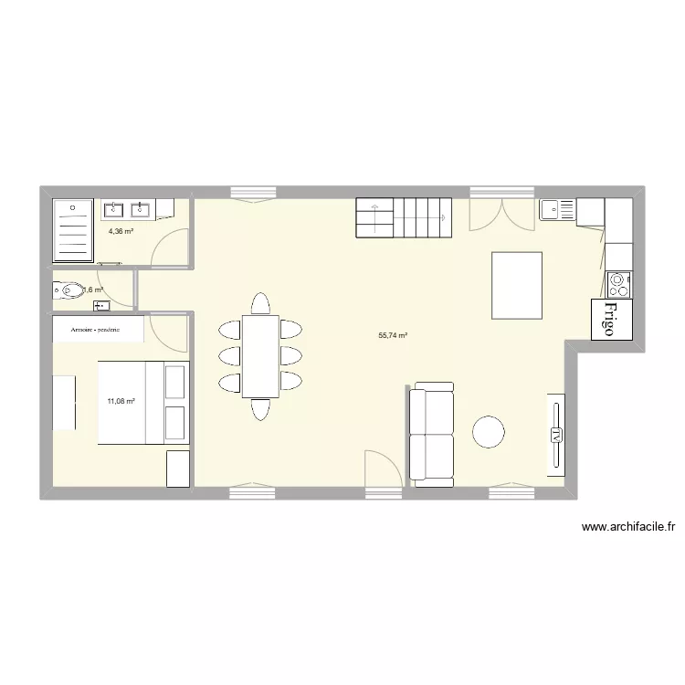 maison savigny. Plan de 