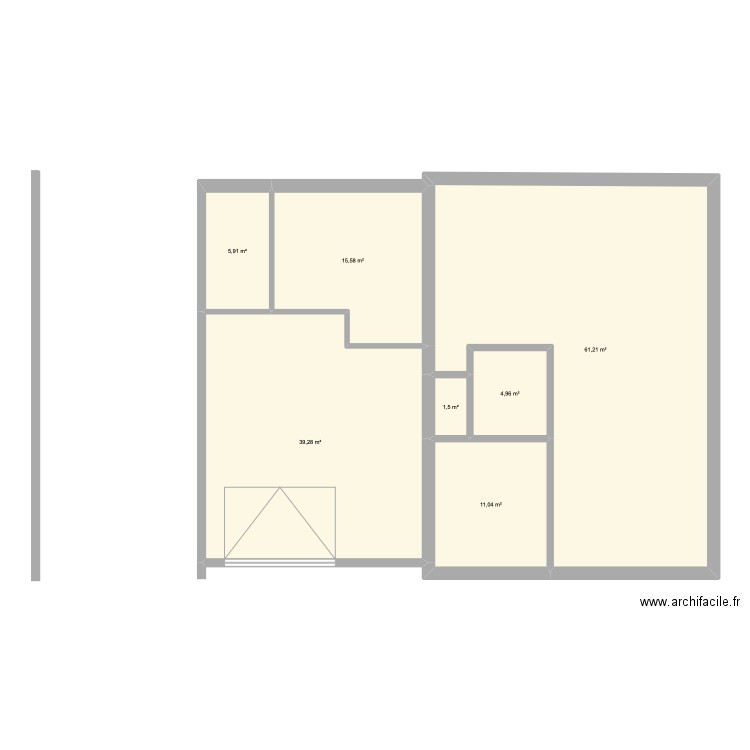 maison AB rénové. Plan de 7 pièces et 139 m2