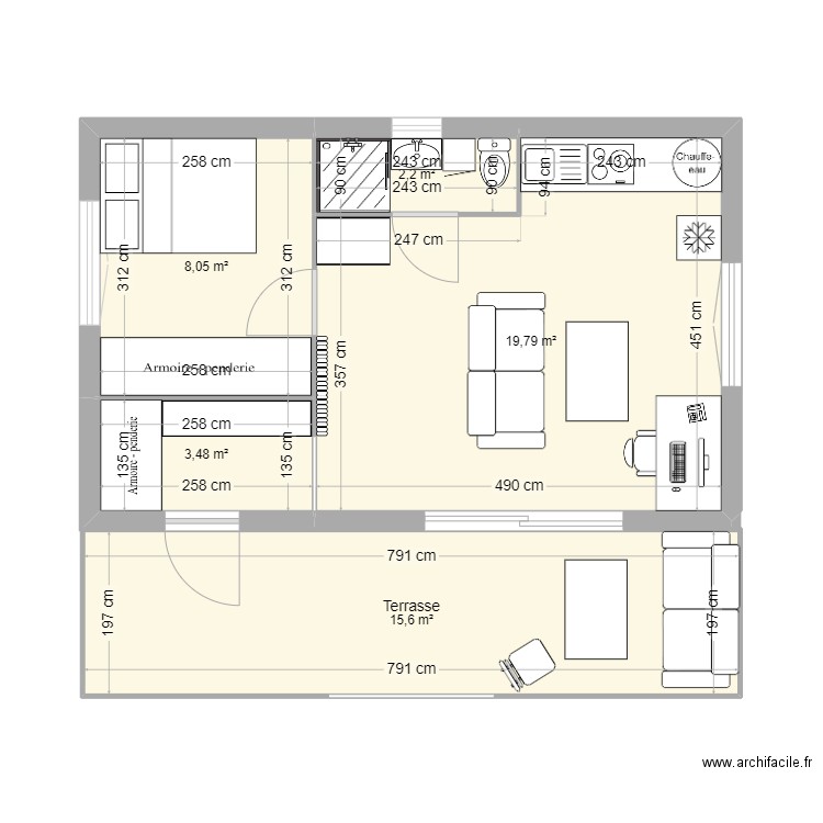 Projet Cabanne. Plan de 0 pièce et 0 m2