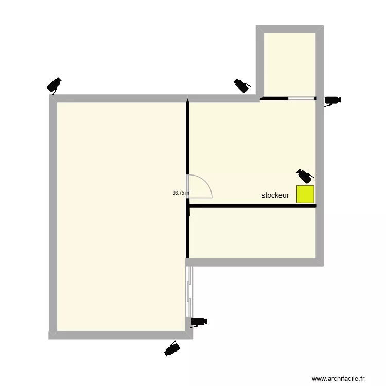 LIBERTIUM RODEZ. Plan de 1 et 64 m² LIBERTIUM RODEZ. Plan de 1 et 64 m²