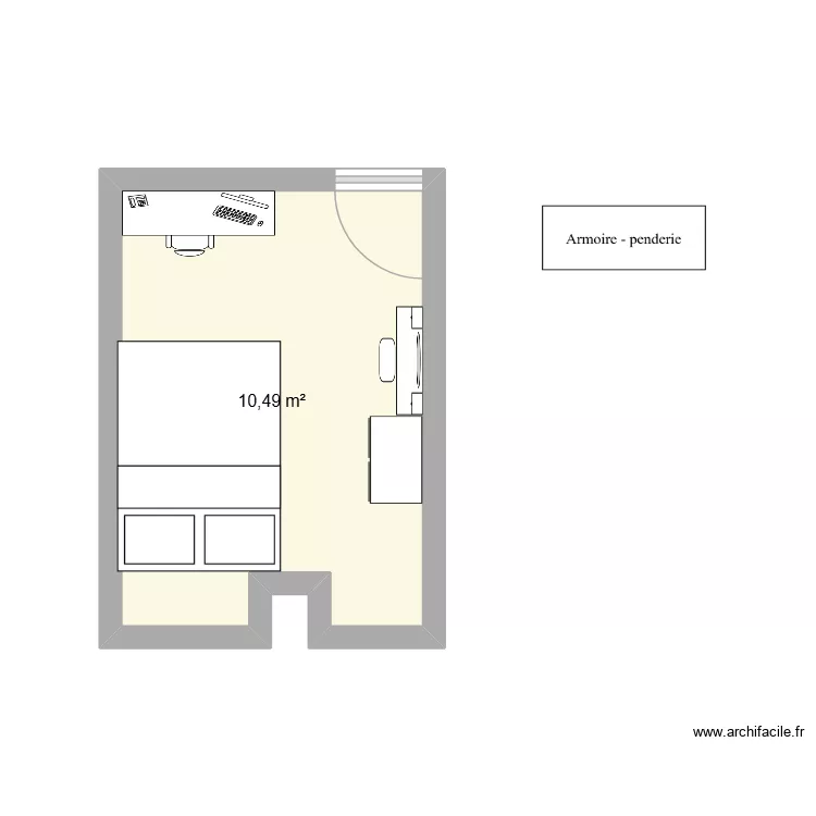 CHAMBRE ALIYAH 2. Plan de 1 et 10 m² CHAMBRE ALIYAH 2. Plan de 1 et 10 m²