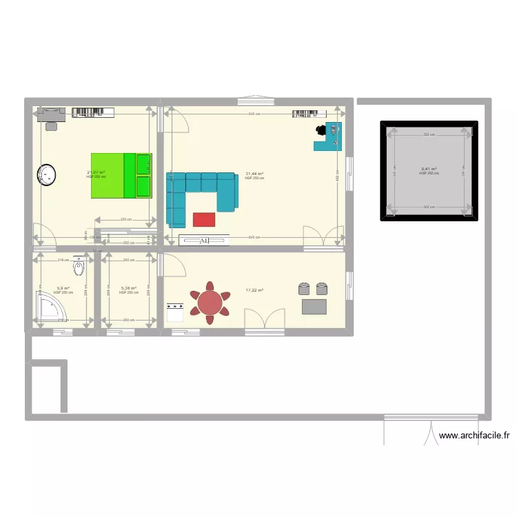 MAISON. Plan de 