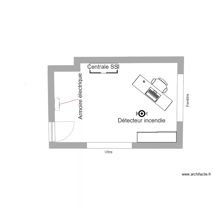 LOCAL SSI avant. Plan de 