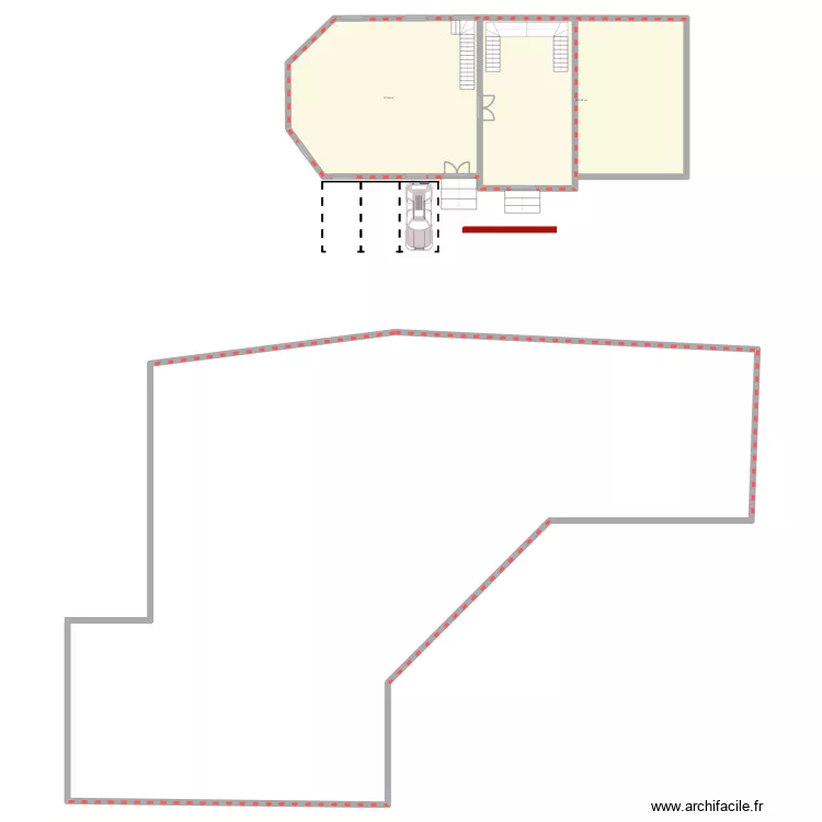 plan de masse. Plan de 2 Pièces et 190 m² plan de masse. Plan de 2 Pièces et 190 m²