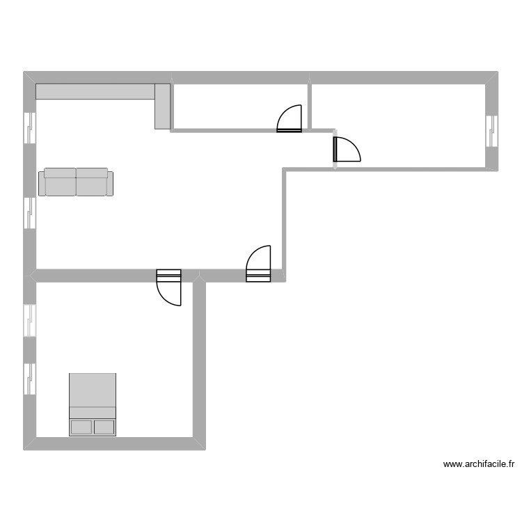 Plan vierge francois archi facile pour impression. Plan de 0 pièce et 0 m2