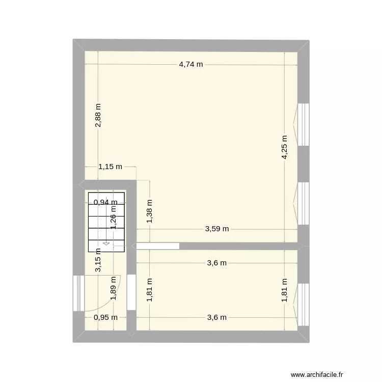apt 4 1e rniveau. Plan de 