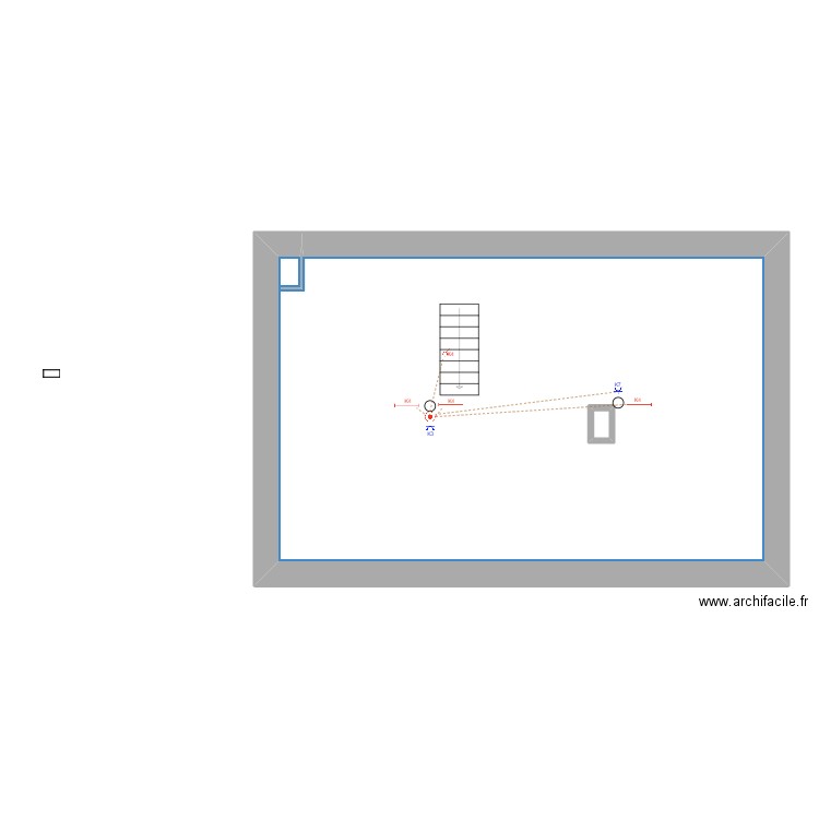 rigole grenier schema elect. Plan de 2 pièces et 80 m2