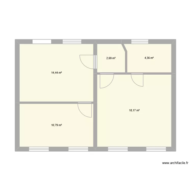 chambres. Plan de 5 Pièces et 50 m² chambres. Plan de 5 Pièces et 50 m²