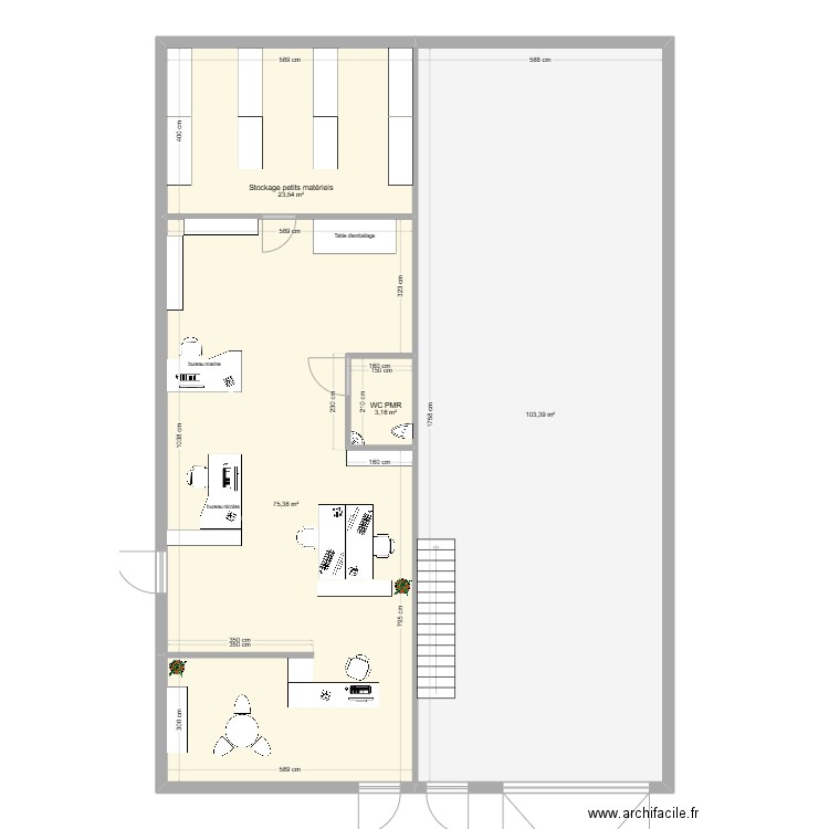 SECURPLAN MIONNAY. Plan de 4 pièces et 205 m2