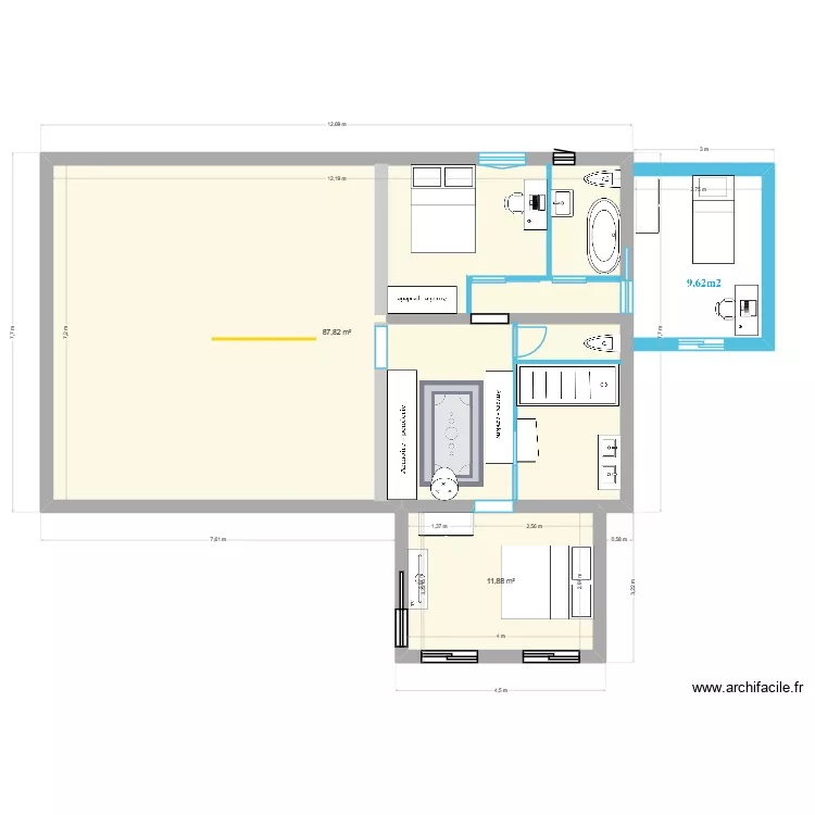 MATHIS PLAN. Plan de 2  et 100 m²