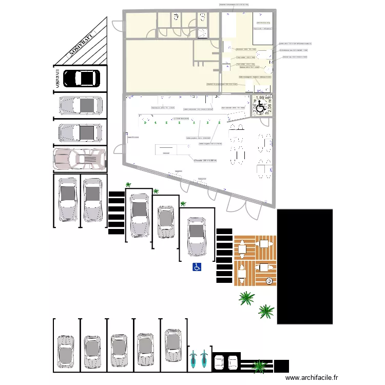 villemur ELECTRIQUE. Plan de 8  et 104 m²