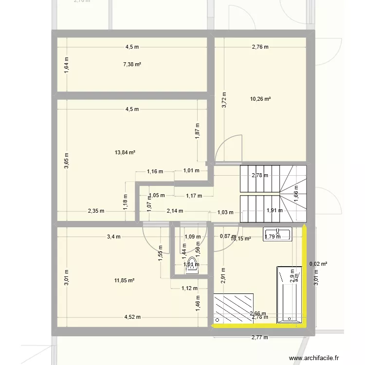 Grand chemin de messine 86 test salle de bain 2. Plan de 18 et 191 m² Grand chemin de messine 86 test salle de bain 2. Plan de 18 et 191 m²