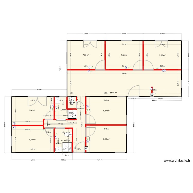 plan 2 ok. Plan de 0 pièce et 0 m2