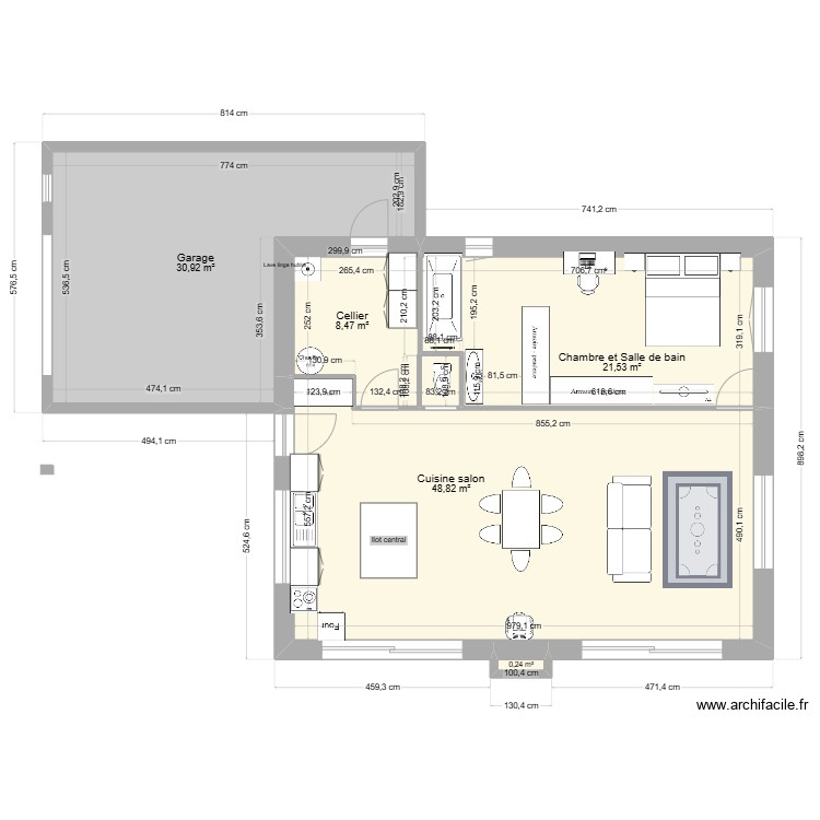 Sacha  . Plan de 0 pièce et 0 m2
