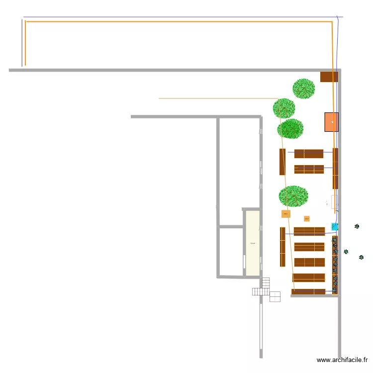 potager est. Plan de 
