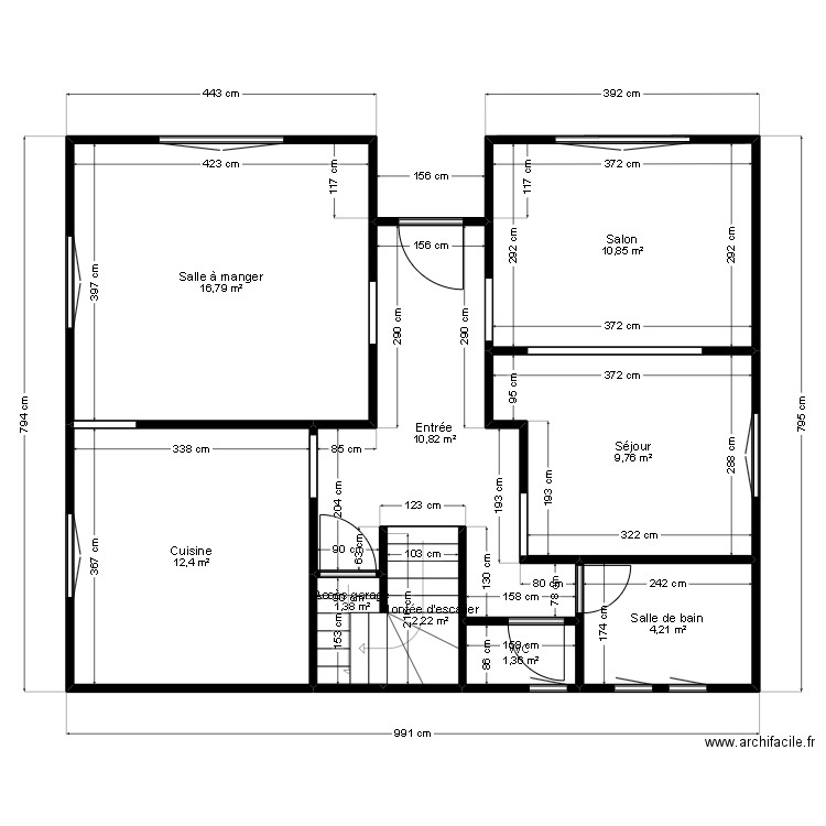 PELAS. Plan de 21 pièces et 145 m2