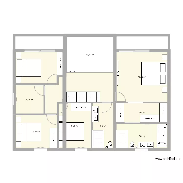 R+1 projet 1. Plan de 9 et 99 m² R+1 projet 1. Plan de 9 et 99 m²