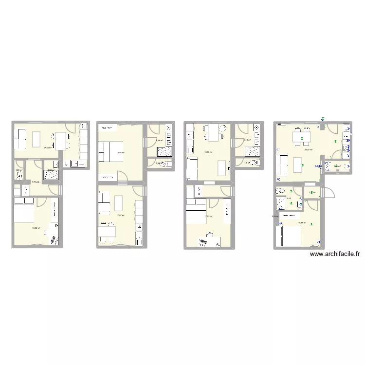 Luther 2. Plan de 19 et 160 m² Luther 2. Plan de 19 et 160 m²