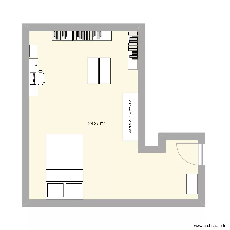 ma chambre. Plan de 1 et 29 m² ma chambre. Plan de 1 et 29 m²