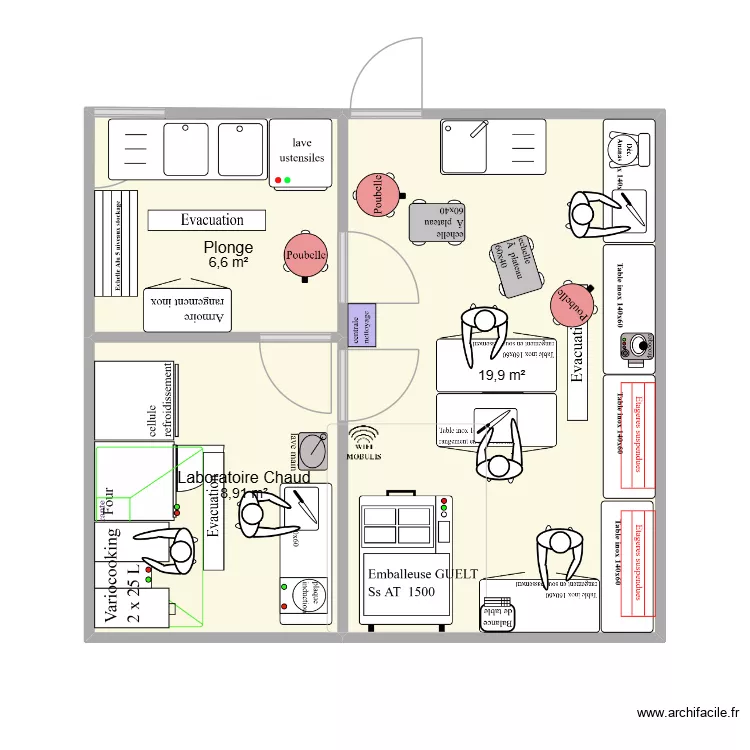 Faulquemont V9. Plan de 3  et 35 m²