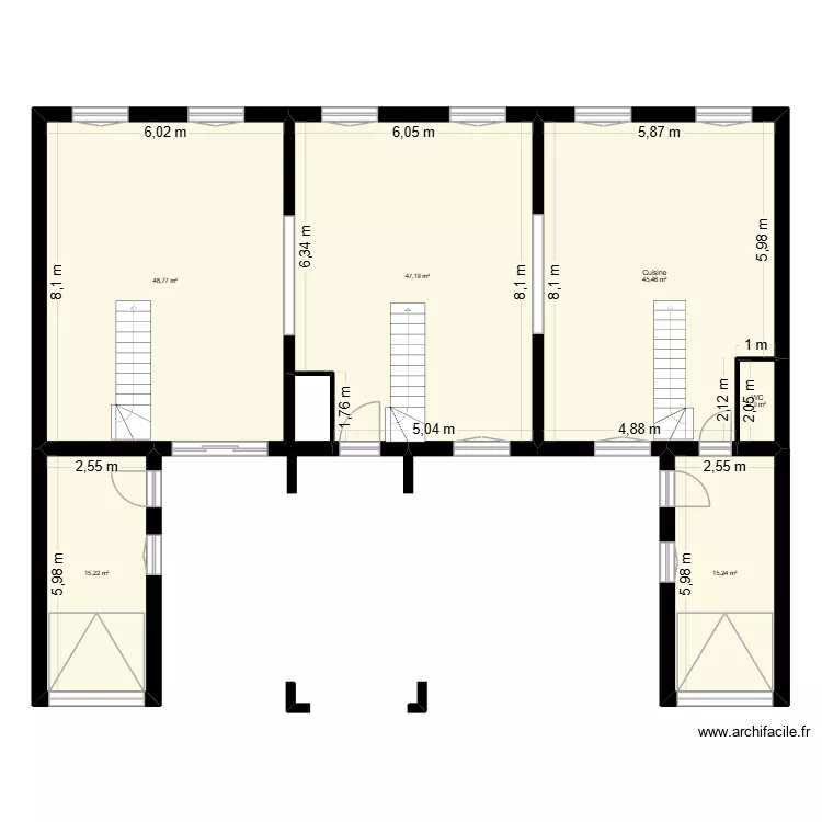 base. Plan de 6 pièces et 174 m² base. Plan de 6 pièces et 174 m²