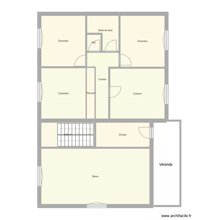 PEULET. Plan de 11  et 109 m²