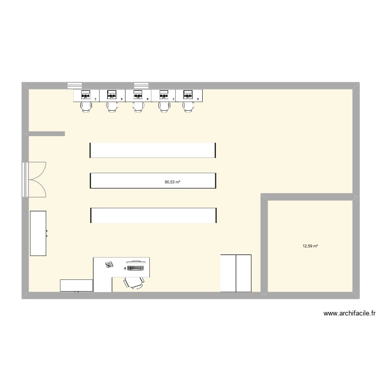 efz. Plan de 0 pièce et 0 m2