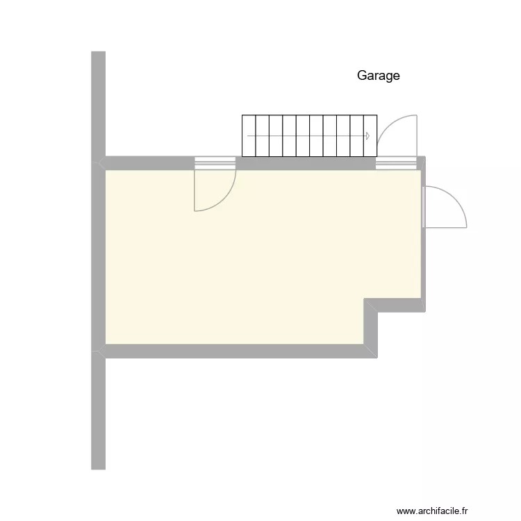 BUIRON RDC. Plan de 1  et 20 m²