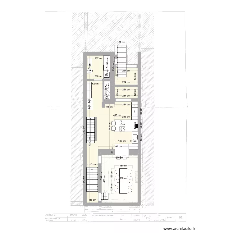 St Gilles Woo 229 - Entre sol - COMMUNS. Plan de 