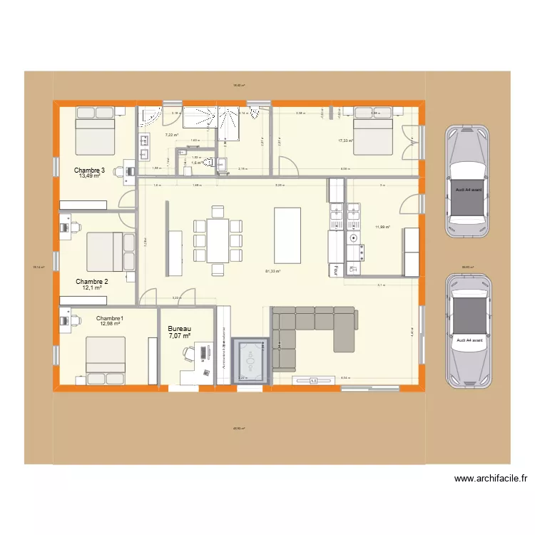 plan 2. Plan de 9 Pièces et 165 m²