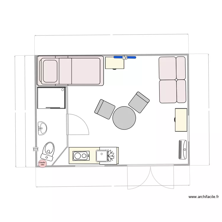 Kerg v ersion 70-90 base aout 2026. Plan de 1 Pièce et 15 m² Kerg v ersion 70-90 base aout 2026. Plan de 1 Pièce et 15 m²