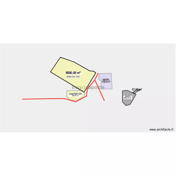 OCCUPATION SFPL LE GOL2. Plan de 4 et 7556 m² OCCUPATION SFPL LE GOL2. Plan de 4 et 7556 m²