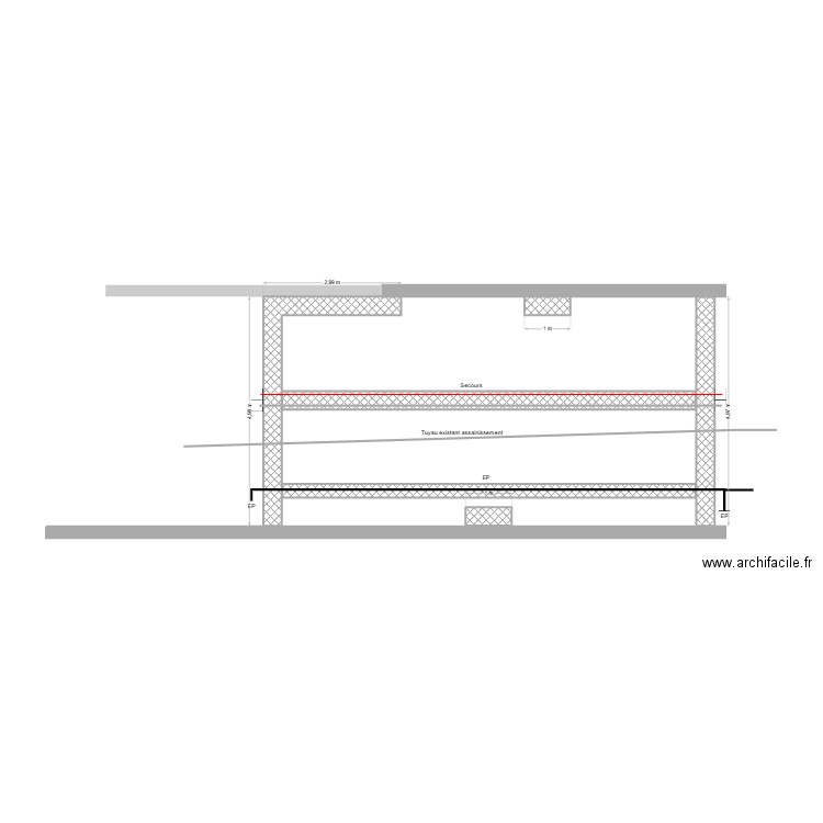 Fondations + Soubassement. Plan de 0 pièce et 0 m2