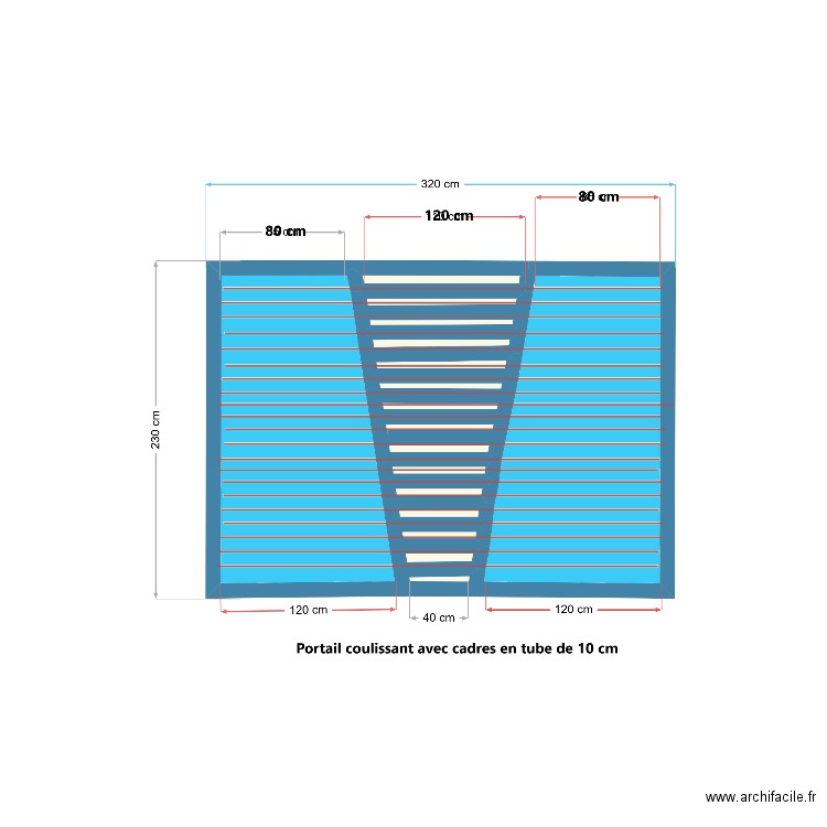 Portail Bleu. Plan de 0 pièce et 0 m2