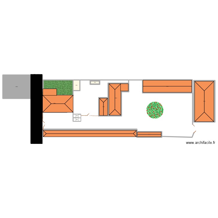 POMPON. Plan de 11 pièces et 332 m2