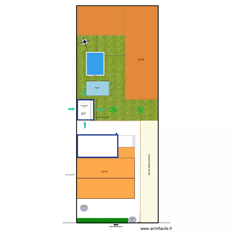 plan de masse modif permis. Plan de 