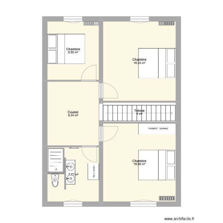 Plan Dordogne V4. Plan de 19 pièces et 194 m2