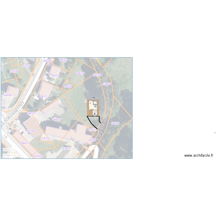 SEROT Geoportail. Plan de 0 pièce et 0 m2