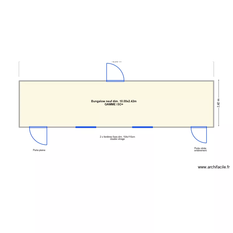 Projet POLAIN Traiteur. Plan de 1  et 24 m²