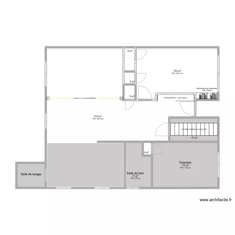 6425 - Plan projet&eacute;. Plan de 