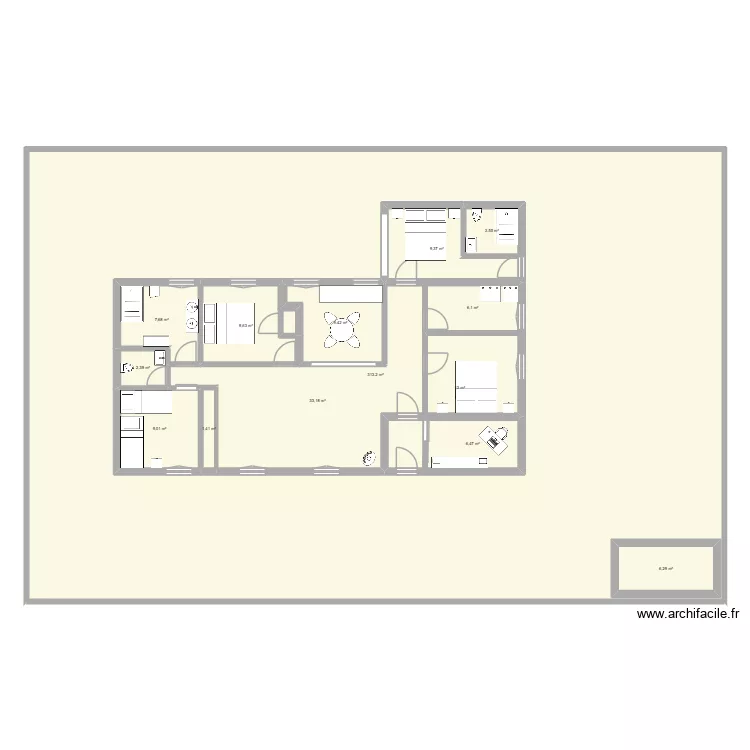 A10. Plan de 14  et 574 m²