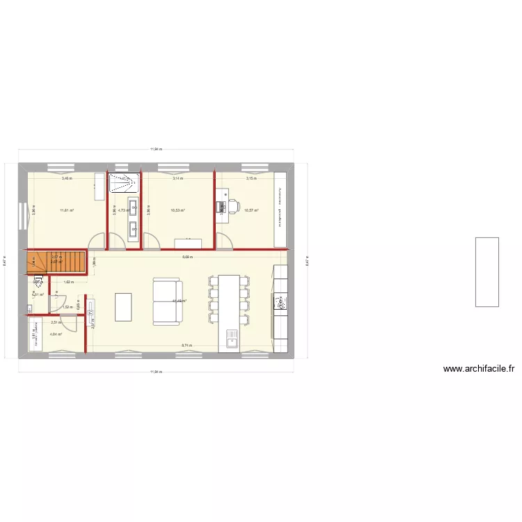 AMO. Plan de 8 et 87 m² AMO. Plan de 8 et 87 m²